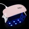 Mini-Nageltrockner, Gel-Nagellack, leistungsstarke USB-LED-UV-Lampe, polnische Lichtnägel, Werkzeuge, schnell trocknend, 6 W, Maschine, Rosa, Weiß