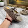 Luksusowi projektanci męskie klapki wsuwane sandały z paskami letnia moda na zewnątrz męskie płócienne klapki wielokolorowe slajdy buty plażowe