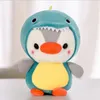 Cute Transformation Penguin Doll Bag Keychain Pendant Dinosaur Plush Toy Grab Machine Dolls Children's Gift birthday present