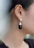 Elegant retro pearl earrings niche water droplets simple Ear Cuff high-end ins street wild women's jewelry accessories