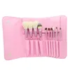 10st Diamant Makeup Brushes Set Crystal Handle Foundation Blending Powder Eyeshadow Borste Kosmetisk väska Skönhet Maquiagem Tools