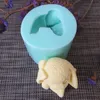 Przytorowe formy 3d Królik Bunny Silikonowe Mydło Mold Cake Dekorowanie Narzędzie Dla Zwierząt Candle Formy DIY Craft Formy Żywicy Gliny Narzędzia do pieczenia 210225