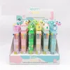 Stylos à bille 24 pièces/lot dessin animé Animal 12 couleurs stylo mignon presse balle école bureau écriture fournitures papeterie cadeau