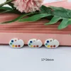 Mini Palet Earring Hars Charms Hangschakel Paintbord bevindingen Diy Crafts Keychain ketting Decor Handgemaakte sieraden Make