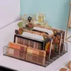 Storage Boxes & Bins Cosmetics Box Desktop Drawer Transparent Acrylic Eye Shadow Makeup Cushion Foundation Blush Multi-Grid Rack