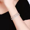 3/4/5 mm Iced Out 1 Row Bling Cubic Zircon Tennis Chain Bracelet For Women Men Gold Color Hip Hop Charm Jewelry