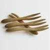 500ピース9センチのアイスクリームヨーグルトの竹デザートスプーンフォークベビーキッズはミニ竹のスプーンの竹のフォークを使う