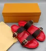 BOM DIA FLAT MULE R5M Cool Effortlessly sandals Stylish Slides 2 Straps with Adjusted Gold Buckles Women Summer Slippers