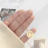 Подвесные ожерелья минималистская абстрактная головка портретная монета для женщин Mujer золото