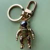 Luxurys modedesigners nyckelkedja mens och kvinnors bilnycklar kedjor högkvalitativa par gåva astronaut hänge 3 colo3441