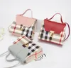 Designer kinderen portemonnee Plaid handtassen fashion kids PU leer een schoudertas Meisjes rooster crossbody tassen lady mini