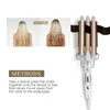 Colvores de cabelo alisadores de cabelo curling ferro Profissional Hair Waver Tools Triple Barrel Curler Curler Vareira Electric Curling Styler 3 Barris Críperres T220916