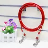 Halsbalsingen Leidingen Dubbele-end Haak Honden Lijne Tie Out Kabel Metalen Haken Lood Huisdier Draad Tractie Ketting Chew Proof Disprood Long Steel Touw