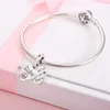 Dalaran Heart Shape Love Sterling Silver Charm 925 Vänskapsystrar Pärla Passar Original Charm Armband DIY Smycken Q0531