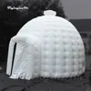 Kundenspezifische weiße Werbung Aufblasbares Kuppelzelt 5m / 6m / 8m Tragbare Luft-Schlag-Igloo mit Gebläse für Party- und Hochzeitsereignisse