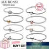 Novo 100% Luxo 925 Sterling Silver Pan Pulseira para As Mulheres Fit Design Original Charms Bangle DIY de Alta Qualidade Jóias Preço de Fábrica Especialista Qualidade Mais Recente Estilo