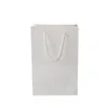Bolsas de papel blanco de sublimación con asas Bolsas de regalo de papel blanco a granel Bolsas de compras para compras Mercancía de regalo Fiesta al por menor a granel8748209