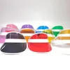 ワイドブリム帽子アンチウブサマーサマーレミンサンハットカラー透明な空のトッププラスチックPVC日焼けバイザーキャップ自転車サンシェードスポーツ