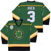 Ross The BOSS Rhea College 3 ST Johns Shamrocks Jersey Uomo Film Squadra di hockey su ghiaccio Colore nero Verde Away Bianco Tutto cucito Univers8867730