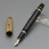 Luxury Bohemies Classic Fountain Pen with Shine Crystal Stone Office School levererar toppkvalitet flytande Skriv 14k nib bläck pennor för317d