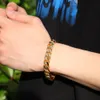 Gold Cuban Link Chain Bracelet Fashion Stainless Steel Hip Hop Jewelry Mens Silver Bracelets