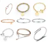 10pcs / lot style mélange bracelets en acier inoxydable bracelet pour bricolage de bijoux de bijoux Craft CR23 Libre expédier