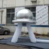 4,5 м Высокий удивительный гигантский надувной воздушный шар UFO Модель Sharve летающий купол тарелок со светодиодным светом для вечеринки ночного клуба и концертной стадии украшения