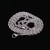 5-7MM Stainless Steel Twisted Rope Gold Chain Necklaces For Men Women Hip Hop Titanium Steel Thick Choker Fashion Party Jewelry Gift