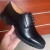 2022-heren Business Casual Security Work Black Four Seasons Leather Soft Soled Non Slip Single Shoes