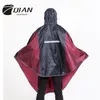 QIAN RAINPROOF Adult Multi-functional Outdoor Poncho Raincoat Thicker Oxford Material Climbing Cycling Travel Equipment Rainwear 201015