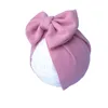 Bandeau de nylon doux Baby Brow Nylon de nylon fleur Imprimer Turban Bandeau de cheveux surdimensionné Bunny Bows HeadWrap Fille Tête Accessoires 0446