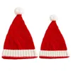 Bulk Gebreide Kerstmis Hoed Dames Dames Nieuwjaar Elf Wol Pompom Volwassen Zachte Muts Cap Ornament Navidad Decoratie Gift