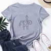 자궁 가운데 손가락 Camiseta 페미니스트 여성 T 셔츠 탑 반소매 재미있는 T 셔츠 여성 Tshirt 면화 그래픽 티셔츠 Femme X0628