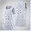 Maillots de basket-ball pour hommes MVP de la saison 23 LeBron 7 Durant 30 Curry 34 Signature de couture Antetokounmpo Maillot commémoratif blanc