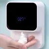 Dozownik do mydła do mydła na podczerwień 430ml ekran LED Myjka automatyczna 1200 mAh Smart Home Sanitizer Machine 211206