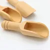 Mini colheres de madeira Detergente em pó de salão de madeira Detergente em pó colher de doce de chá de chá de café Eco Friendly Wood Wood Mini Scoops mais recente C0612B12