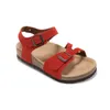 Sandali con tacco piatto di marca con fibbia per uomo Donna Scarpe casual da spiaggia estive all'ingrosso Pantofole in vera pelle di alta qualità