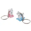 Cheval à bascule porte-clés pour bébé né cadeaux faveur de mariage pour invité cheval de Troie porte-clés bébé douche cadeau SN2045