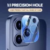 3D Transparant Krasbestendig Achteruitrijcamera Lensbeschermer Beschermend gehard glas met flitscirkel voor iPhone 12 mini 11 13 Pro Max