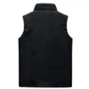 Automne Hiver Polaire Hommes Gilet Veste Casual Solide Noir Chaud Épais Grande Taille 8XL Hommes Sans Manches Gilet Gilet Gilet Campera 201120