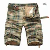 Zomer Mannen Shorts Mode Plaid Beach Mens Casual Camouflage Militaire Korte Broek Mannelijke Bermuda Cargo Overalls 210713