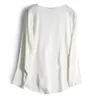 Blusas de mujer Camisas SuyaDream elegante seda 100% satén de seda volantes cuello en V blusa de oficina blanca camisa mujer 2022 Primavera Verano trabajo Top