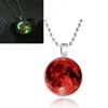 Pendant Necklaces Glow In The Dark Moon Necklace Jewelry Accessories Chain Collar Round Animal For Drop NC17Y022M8