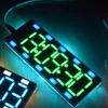 Timers DIY Large Screen 6 Digit Two-Color LED Clock Kit Touch Control W Temp/Date/Week