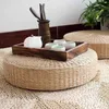 Floor Pillow EcoFriendly Round Straw Cushion Hand Woven Tatami Mat Yoga Tea Ceremony Meditation Pad 2111103098168