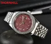 Fashoin style hommes femmes chiffres arabes montre mouvement à quartz tous les diamants anneau glacé montres de haute qualité unisexe robe dame clo258a