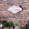 Whole Las Vegas Decoration Metal Painting Neon Welcome Signs Led Bar Wall Decoration 707 K23402704