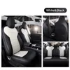 Autozubehör Sitzbezug für Tesla Modell Y / S Hohe Qualität Leder benutzerdefinierte Fit 5 Sitze-Kissen 360 Grad Full Deck-Modell 3 (nur tesla) weiß