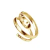 Women Snake Open Ring Gold Silver Hip Hop Style Animal Finger Rings for Gift Party Fashion Jewelry Accessories