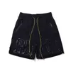 Nuevos pantalones cortos Rhude Mujeres 1: 1 Pantalones cortos Rhude de alta calidad Hip Hop Shorts de gran tamaño IMAGEN REAL H1206